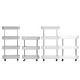 3/4 Layers Slim Storage Cart Mobile Shelving Unit Organizer Slide Out Storage Rolling Utility Cart Racks For Kitchen Bathroom