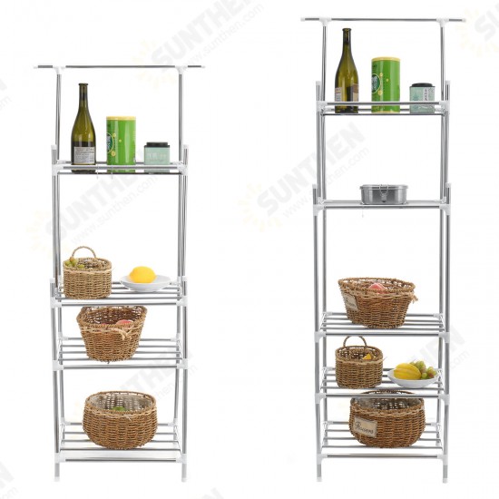 3/4 Tiers Stainless Steel Kitchen Rack Shelves Sheelf Microwave Storage Holder