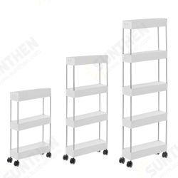 3/4/5 Layers Storage Rack Shelf Organizer Slim Space Saving Wheels Kitchen 3/4/5 Layers Storage Rack Shelf Organizer Slim Space Saving Wheels Kitchen
