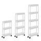 3/4/5 Layers Storage Rack Shelf Organizer Slim Space Saving Wheels Kitchen