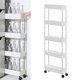 3/4/5 Layers Storage Rack Shelf Organizer Slim Space Saving Wheels Kitchen