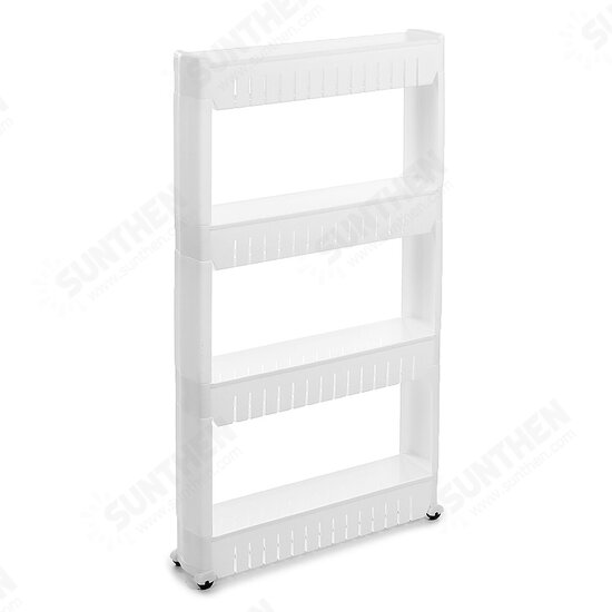 3/4/5-Tier Slim Slide Out Trolley Storage Holder Rack Organiser Kitchen Bathroom