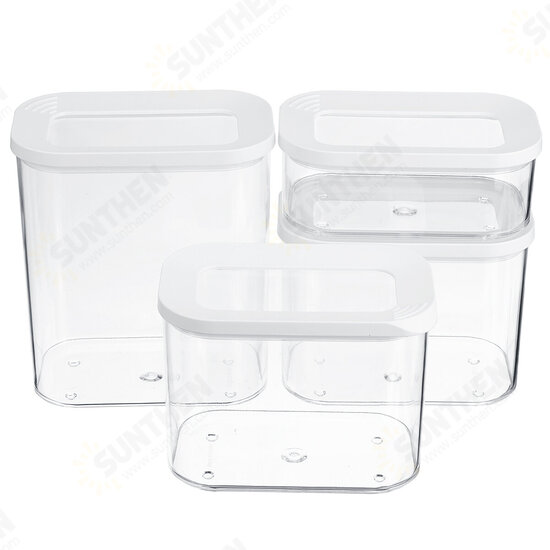 3/4/5Pcs Airtight Food Storage Containers Kitchen Canisters Boxes with Lid Set