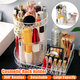 360 Degree Rotation Transparent Tabletop Acrylic Cosmetic Rotating Makeup Organizer Spinning Rack Large Capacity