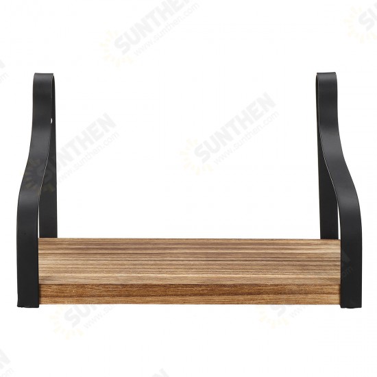 3Pcs Wall Shelf Floating Vintage Wooden Display Stand Storage Shelf Rack