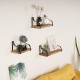 3Pcs Wall Shelf Floating Vintage Wooden Display Stand Storage Shelf Rack