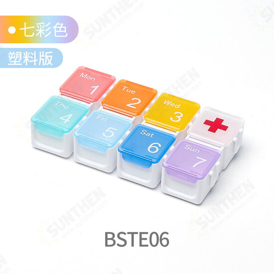 4/8/14 Grid Intelligent Pill Organizer Case with Electronic Timing Reminder