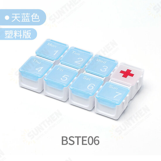 4/8/14 Grid Intelligent Pill Organizer Case with Electronic Timing Reminder