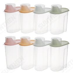 4Pcs Cereal Storage Box Plastic Rice Container Food Sealed Jar Cans Kitchen Grain Dried Fruit Snacks Storage Box 4Pcs Cereal Storage Box Plastic Rice Container Food Sealed Jar Cans Kitchen Grain Dried Fruit Snacks Storage Box