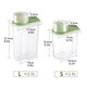 4Pcs Cereal Storage Box Plastic Rice Container Food Sealed Jar Cans Kitchen Grain Dried Fruit Snacks Storage Box