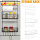 5 Tiers Fridge Hanging Rack Shelf Side Storage Spice Multi-Layer Side Holder