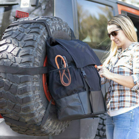 600D Heavy Duty Spare Tire Trash Rubblish Storage Bag Large Capacity For Truck SUV