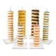 6pcs Donut Wall Storage Stand Acrylic Candy Sweet Party Doughnut Holder Display Box