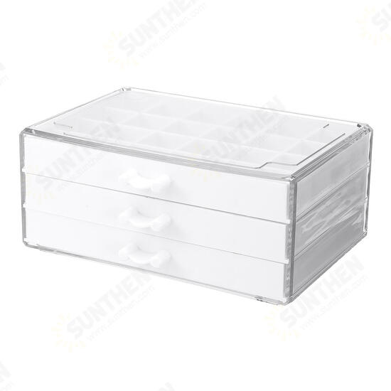 72 Grids Nail Tips Empty Nail Art Tools Storage Box Display Stand Jewelry Box