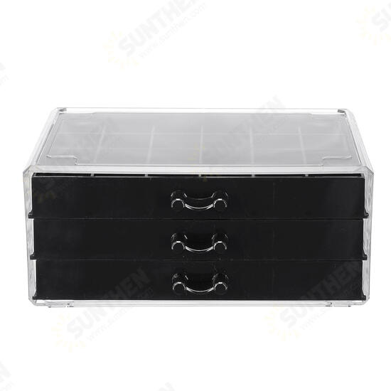 72 Grids Nail Tips Empty Nail Art Tools Storage Box Display Stand Jewelry Box