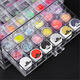 72 Grids Nail Tips Empty Nail Art Tools Storage Box Display Stand Jewelry Box