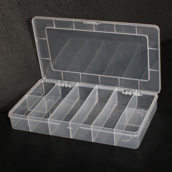 8 Compartments Storage Plastic Electronics Tool Gadgets Box Case