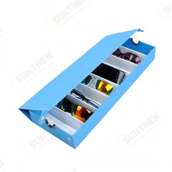 8 Grids Eyeglasses Sun Glassess Glasses Storage Box Display Tray Jewelry Showing Case