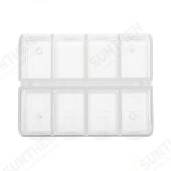 8 Slots Plastic Parts Storage Box Asjustable Case Home Organizer Screws Box 8 Slots Plastic Parts Storage Box Asjustable Case Home Organizer Screws Box