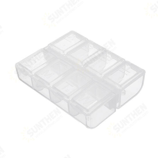 8 Slots Plastic Parts Storage Box Asjustable Case Home Organizer Screws Box