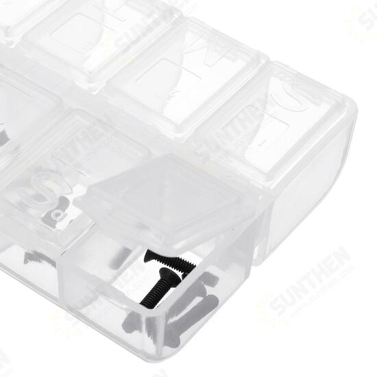 8 Slots Plastic Parts Storage Box Asjustable Case Home Organizer Screws Box