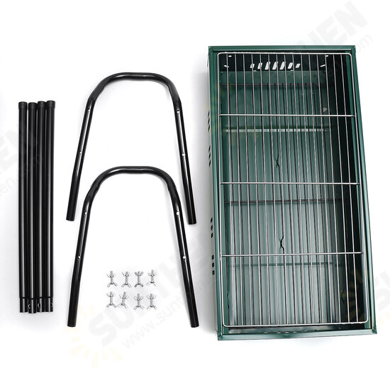 80x45x80cm Portable Charcoal BBQ Grill Iron Stove Kebab Barbecue Patio Camping