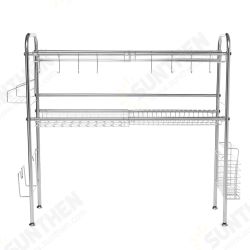 95x82x25.5cm 3 Tiers Over The Sink Dish Drying Rack Shelf Stainless Kitchen Cutlery Holder