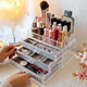 Acrylic Transparent Jewelry Cosmetics Holder Necklace Drawer Drawer type Jewelry and Cosmetics Storage Box