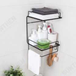 Bathroom Shelf Perforation-Free Wall-Mounted Kitchen Shelf Toilet Shelf Wall Corner Shelf Rack Bathroom Shelf Perforation-Free Wall-Mounted Kitchen Shelf Toilet Shelf Wall Corner Shelf Rack