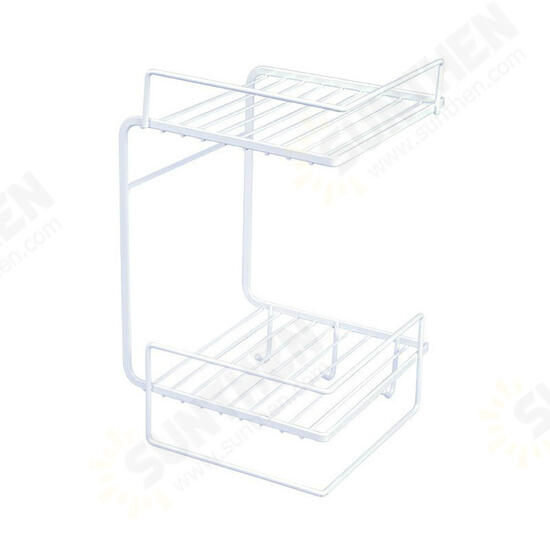 Bathroom Shelf Perforation-Free Wall-Mounted Kitchen Shelf Toilet Shelf Wall Corner Shelf Rack