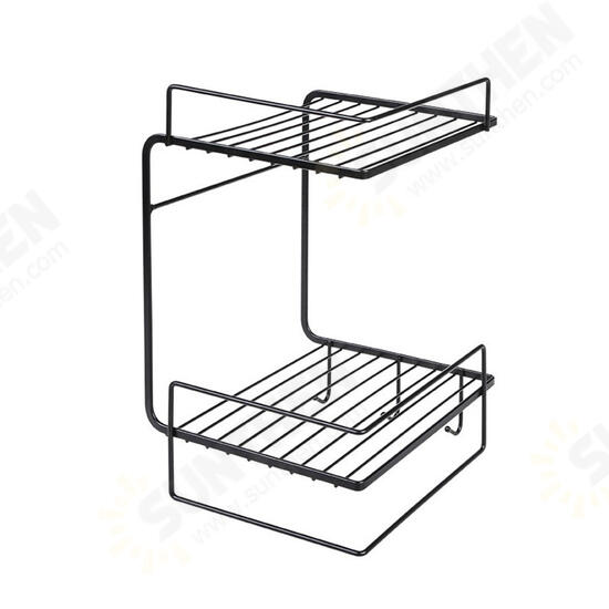 Bathroom Shelf Perforation-Free Wall-Mounted Kitchen Shelf Toilet Shelf Wall Corner Shelf Rack