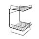 Bathroom Shelf Perforation-Free Wall-Mounted Kitchen Shelf Toilet Shelf Wall Corner Shelf Rack