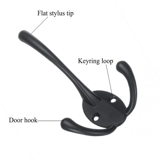 Black Metal Contactless Safety Hygiene Door Opener NO Touch Key for Hand