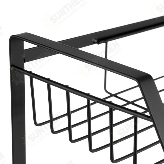 Black Seasoning Rack Kitchen Household Three-layer Storage Rack