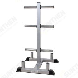 Bumper Weight Plate Storage Tree Rack Olympic Barbell Bar Stand Holder Organizer