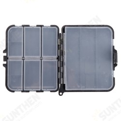 Compartments Storage Case Box Plastic Fishing Lure Hook Bait Small Accessory Box Square Fishhook Box Outdoor Essential