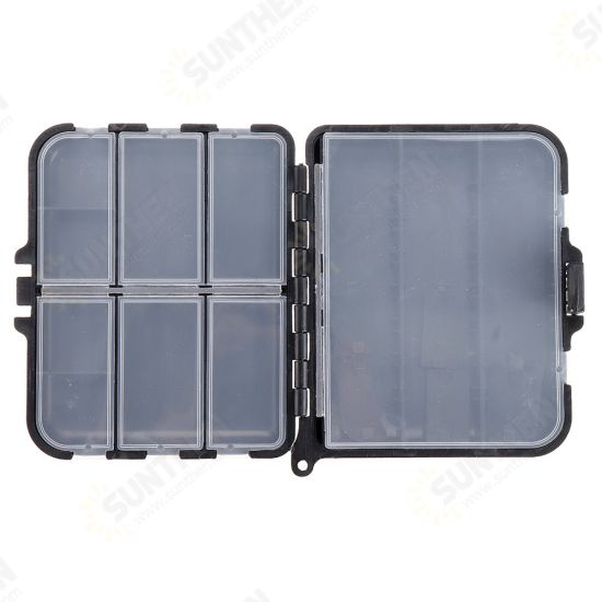 Compartments Storage Case Box Plastic Fishing Lure Hook Bait Small Accessory Box Square Fishhook Box Outdoor Essential