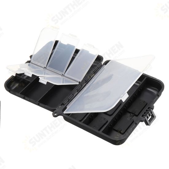 Compartments Storage Case Box Plastic Fishing Lure Hook Bait Small Accessory Box Square Fishhook Box Outdoor Essential