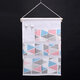 Cotton Linen Waterproof Wall Hanging Storage Bag Cartoon Printed Organizer Decor