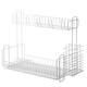 Dish Drainer Kitchen Drying Drain Shelf Sink Holder Cup Bowl Storage Home Basket Stand