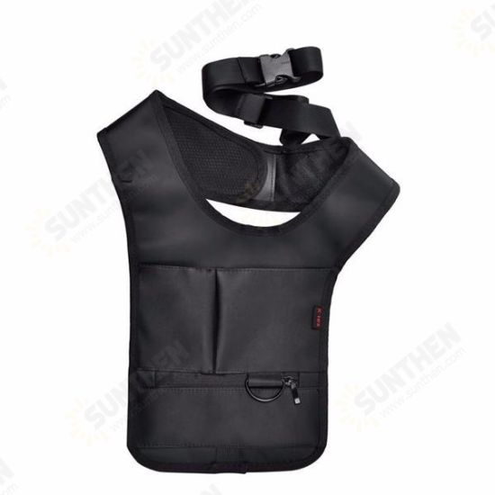 EDC Anti Theft Hidden Underarm Holster Black Nylon Bag Multifunction Inspector Shoulder Bag