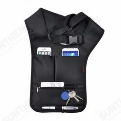 EDC Anti Theft Hidden Underarm Holster Black Nylon Bag Multifunction Inspector Shoulder Bag EDC Anti Theft Hidden Underarm Holster Black Nylon Bag Multifunction Inspector Shoulder Bag