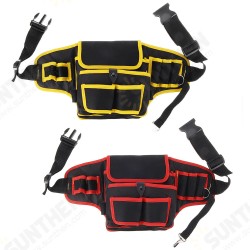 Electrician Canvas Tool Bag Safe Belt Waist Bag Belt Pouch Organizer Repair Tool Storage Bag Electrician Canvas Tool Bag Safe Belt Waist Bag Belt Pouch Organizer Repair Tool Storage Bag