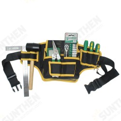 Electrician Canvas Tool Bag Safe Belt Waist Bag Belt Pouch Organizer Repair Tool Storage Bag Electrician Canvas Tool Bag Safe Belt Waist Bag Belt Pouch Organizer Repair Tool Storage Bag