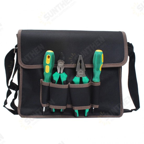 Electricians Storage Tool Bag Shoulder Bag With Adjustable Strap Hardware Pouch Tool Holder Storage Case Electricians Storage Tool Bag Shoulder Bag With Adjustable Strap Hardware Pouch Tool Holder Storage Case