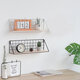 Fashion Wooden Iron Storage Holder Home Storage Shelf Wall Hanging Storage Box