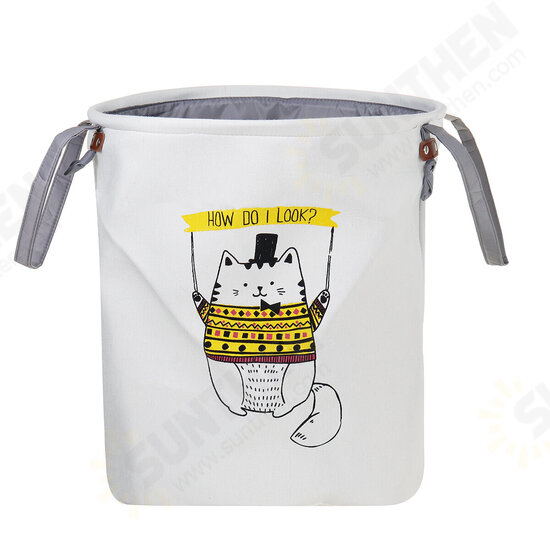 Foldable Laundry Washing Clothes Bucket Storage Bag Hamper Baskets Box Wash Bin