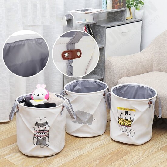 Foldable Laundry Washing Clothes Bucket Storage Bag Hamper Baskets Box Wash Bin