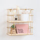 Hand-made Iron Wall Vintage Industrial Style Simple Furniture Double Wall Shelf Hand-made Iron Wall Vintage Industrial Style Simple Furniture Double Wall Shelf