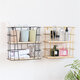 Hand-made Iron Wall Vintage Industrial Style Simple Furniture Double Wall Shelf Hand-made Iron Wall Vintage Industrial Style Simple Furniture Double Wall Shelf